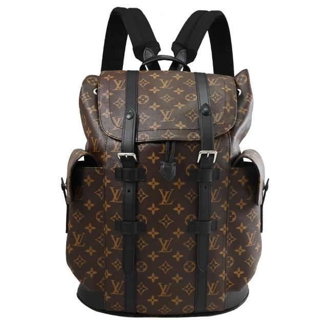 這款 LV LOUIS VUITTON 路易威登 M43735 Christopher MM 後揹包為全新商品，採用經典花紋帆布製成，擁有大容量設計與抽繩束口結構，適合日常通勤與商務使用。配有 LV 原廠防塵袋與專櫃購買證明影本，尺寸為長33cm、寬12.5cm、高44cm，提把高度5cm，背帶長度可調72-86cm，男女皆可使用。外層為帆布，內層為布料，無外部與內部夾層，可輕鬆放入 A4 檔案。來自法國、義大利、西班牙等產地，品質保證。