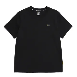 【國家地理服飾官方旗艦】男女同款 NEODY 小 LOGO T恤 - 炭黑色(男女同款/百搭款)