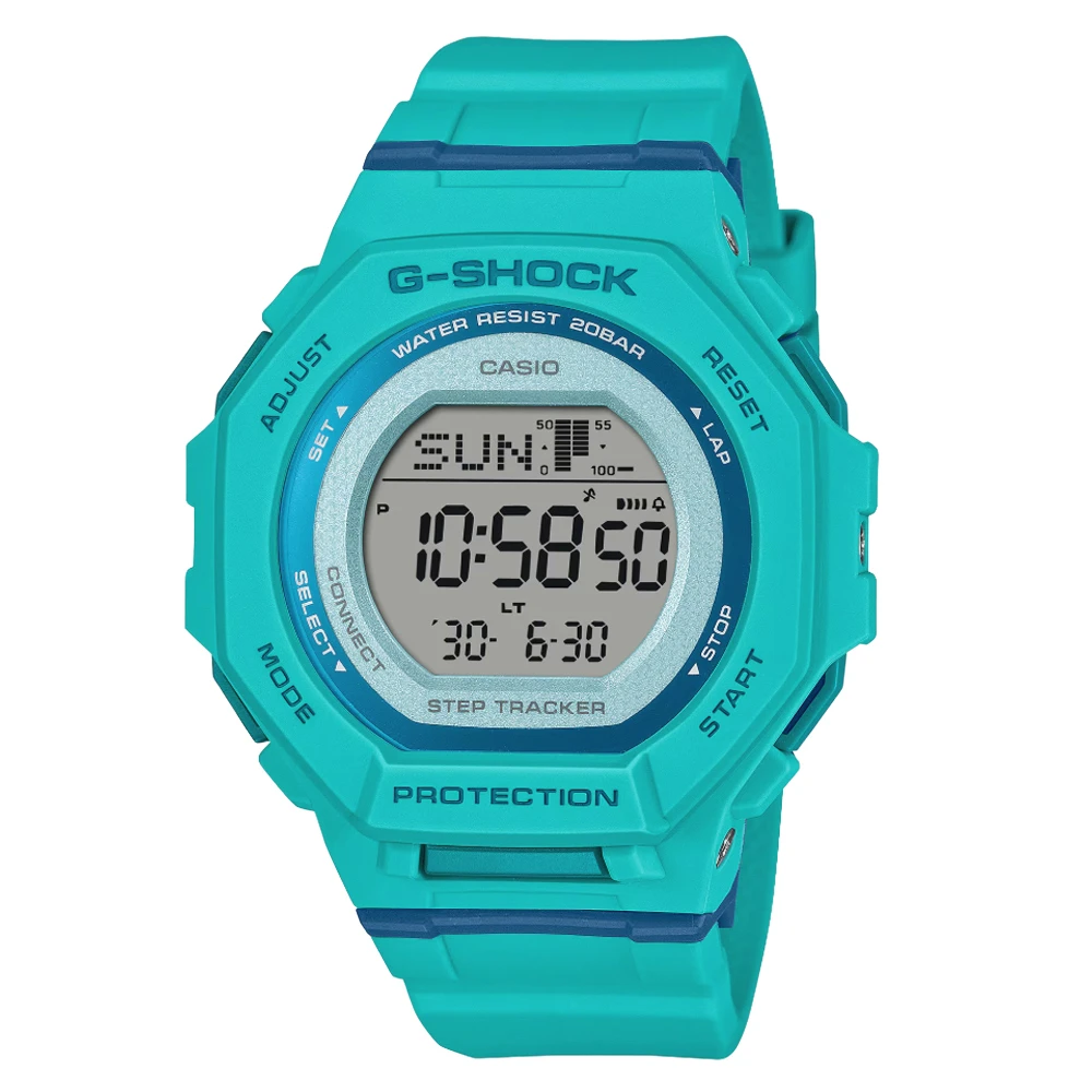 城市運動的清爽新寵！G-SHOCK GMD-B300SC-2：藍綠色潮流美學，細手腕專屬的輕量計步神隊友