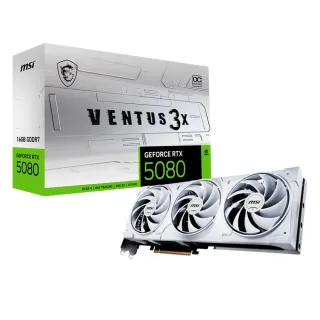 【MSI 微星】GeForce RTX 5080 16G VENTUS 3X OC WHITE 顯示卡