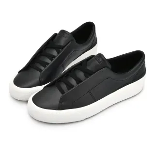 【Keds】REMI 時尚風潮皮革免綁帶套入式休閒鞋-黑(9234W137898)