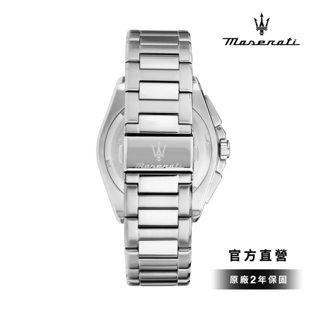 【MASERATI 瑪莎拉蒂】Velocita系列 卓越馳速三眼手錶 不鏽鋼錶帶 43MM R8873652005()