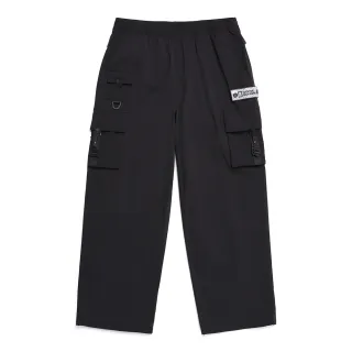 【國家地理服飾官方旗艦】男裝 NRN 插扣口袋工裝寬褲 - 炭黑色