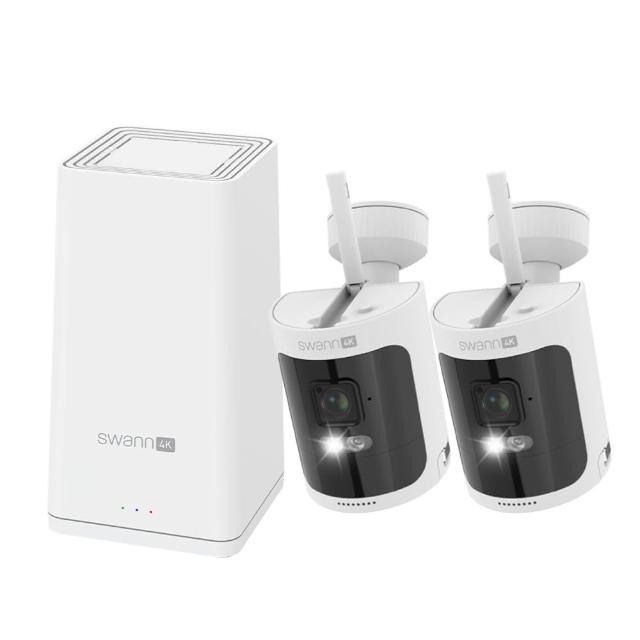 【Swann】4K Wi-Fi 無線NVR電池攝影機套裝系統 附128GB SD記憶卡(SONVK-AS4K128SD2)