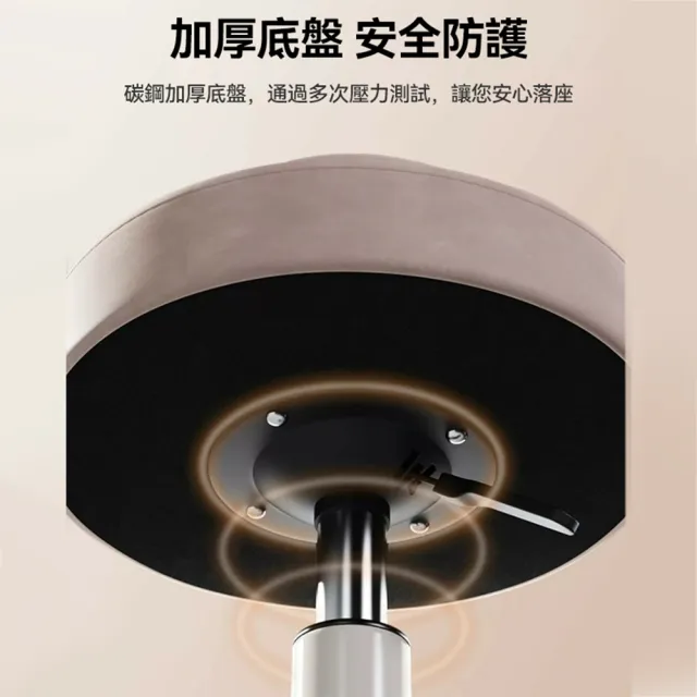 【小不記】美規滑輪款/麵包吧椅/PU皮革/旋轉椅(吧臺椅 高脚椅 升降椅 美容美髮工作椅 酒吧椅 圓椅 椅子)