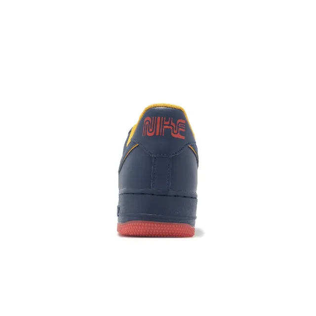 【NIKE 耐吉】休閒鞋 Air Force 1 07 LV8 Retro Pack 深藍 紅 黃 男鞋 AF1(HV5752-410)
