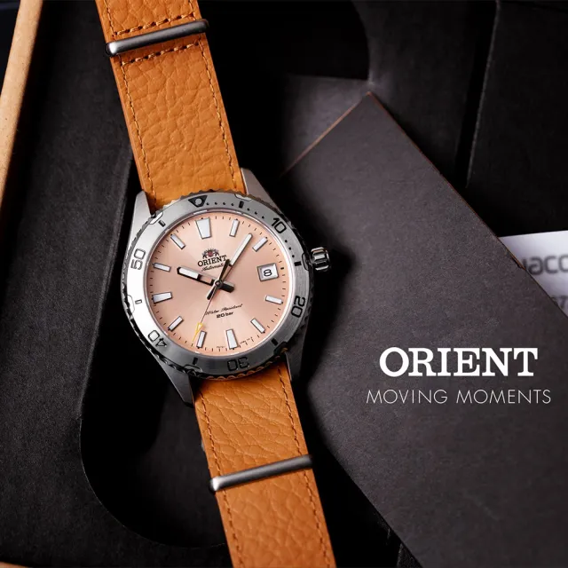 【ORIENT 東方錶】鮭魚面 200米機械錶-39.9mm 禮物 送禮(RA-AC0Q05P)