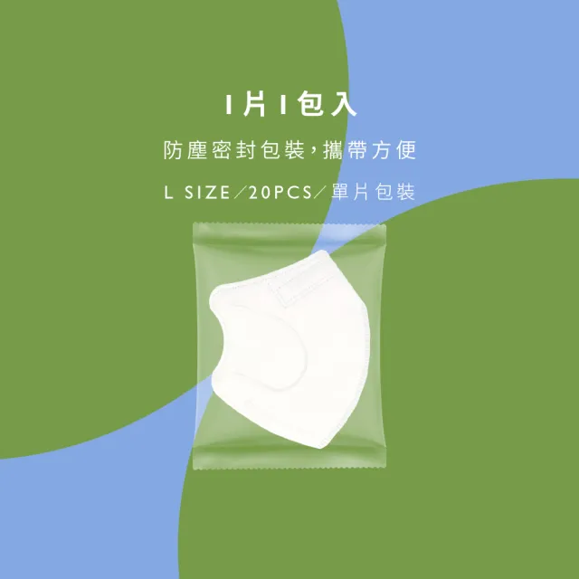 【康菲COMFIZ】康菲成人3D立體醫療口罩/共三盒(L有鼻樑壓條/單片包裝/輕薄透氣大版型少摩擦)