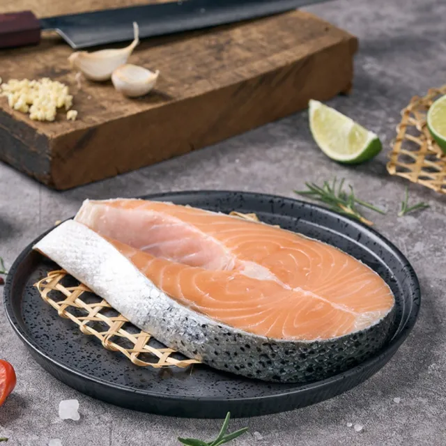 【森嶼鮮物】超厚切大比目魚及鮭魚片雙拼(8片組)