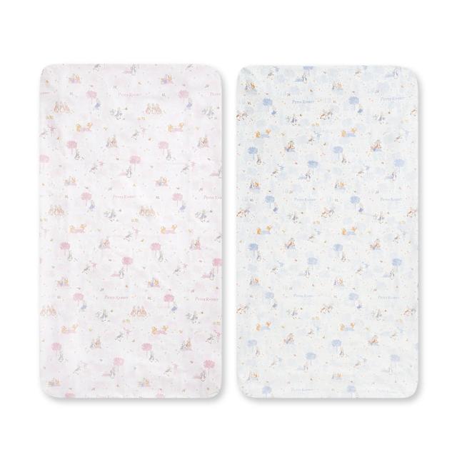 【奇哥】悅讀比得兔床包-M 60×120cm+床墊包覆13cm(嬰兒床床包 床單)