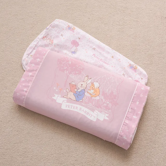 【奇哥官方旗艦】悅讀比得兔健康枕套 2入 46×26×4cm(枕頭套 嬰兒枕頭套 透氣枕套 四季枕套)