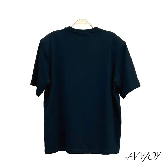 【AVVJOY 艾薇卓爾】領口釘珠短袖T(上衣 T恤 大學T 短袖t 短袖t恤 CLA0506TP)