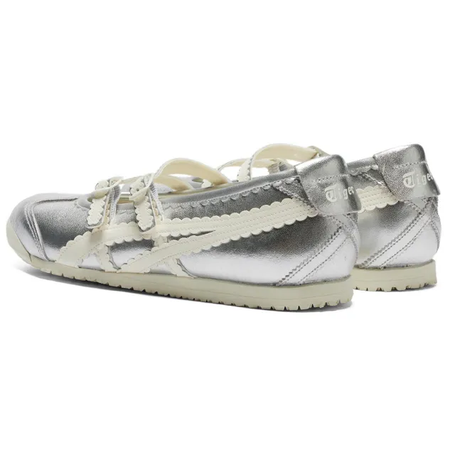 【Onitsuka Tiger】鬼塚虎 銀底白虎爪紋 MEXICO 66 TGRS 休閒鞋 (1182A660-020)