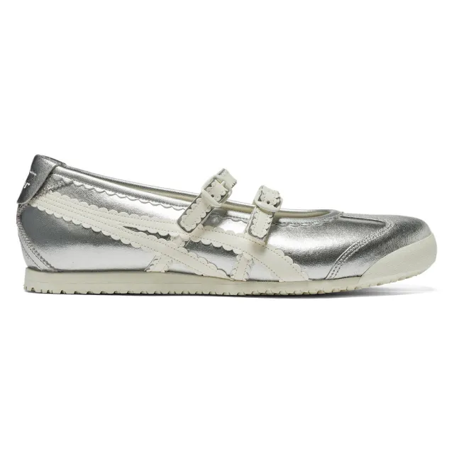 【Onitsuka Tiger】鬼塚虎 銀底白虎爪紋 MEXICO 66 TGRS 休閒鞋 (1182A660-020)