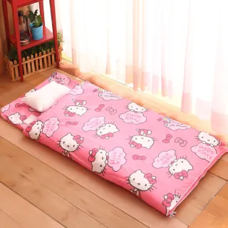 【MIT iLook】台灣製 正版授權KITTY 兩用兒童睡袋(多款可選)