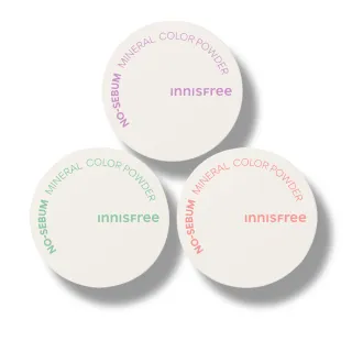 【INNISFREE】官方直營 無油無慮繽紛蜜粉(3款可選 / 2入組)
