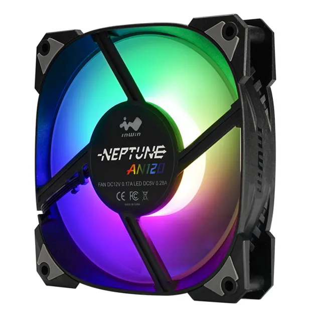 【InWin 迎廣】AN120 黑色 ARGB風扇 3顆裝組(AN系列)