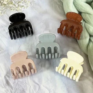 【卡樂熊】韓版簡約透亮造型髮夾/抓夾(髮夾鯊魚夾飾品)