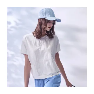 【Diffa】連袖亮片電繡涼感針織衫-女