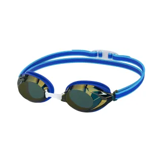 【SPEEDO】兒童 競技泳鏡 鏡面Vanquisher 3.0(鈷藍/金)