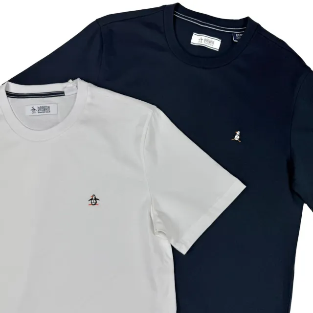 【Munsingwear】企鵝 素T penguin 彩標刺繡 有機棉 彈性 短T  Munsingwear 短袖 T恤 平輸品(1381BC3)
