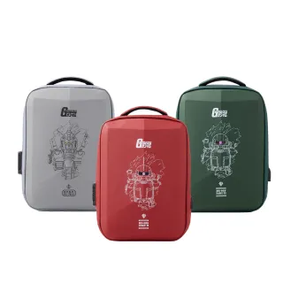 【TLCSTORE】MOBILE SUIT GUNDAM機動戰士鋼彈硬殼後背包 旅行包 筆電包 電腦包(附行李箱拉桿帶)