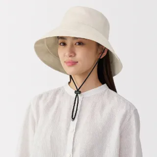 【MUJI 無印良品】大麻混棉寬簷帽(共2色)