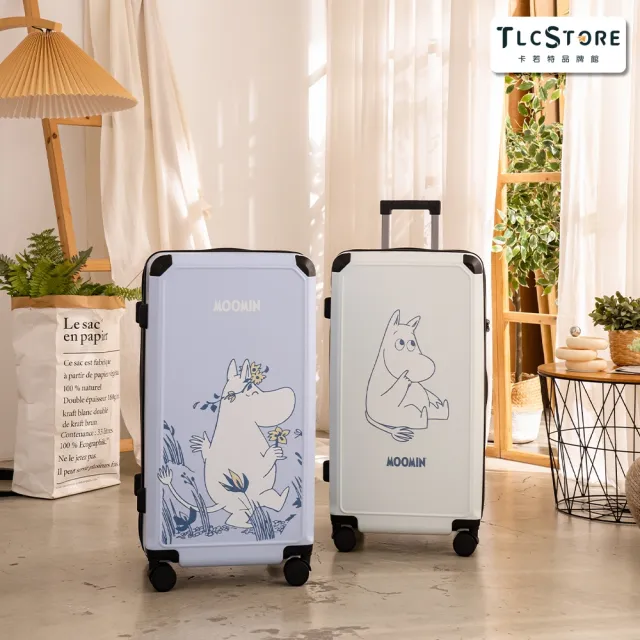 【TLCSTORE】Moomin嚕嚕米姆明28吋行李箱 胖胖箱 旅行箱 拉桿箱(2年保固 海關鎖)