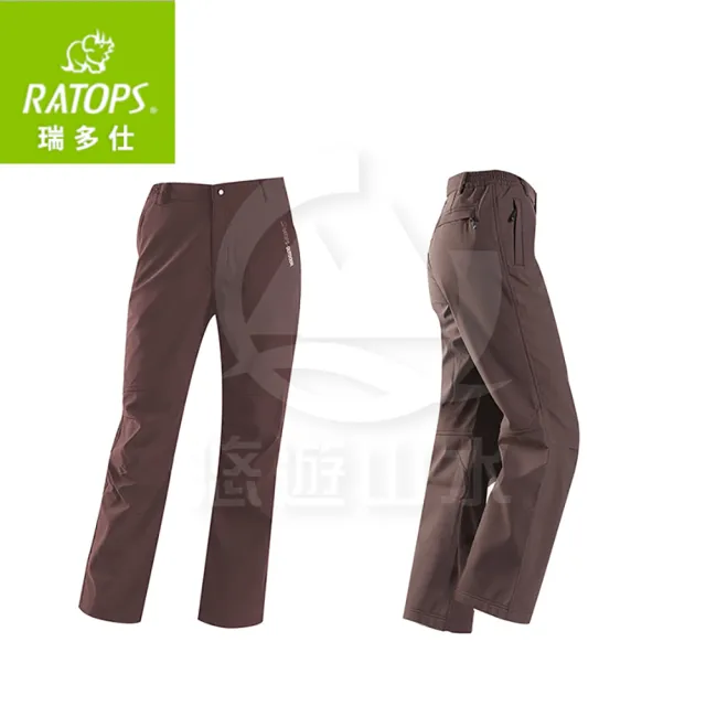 【RATOPS】女 SOftshell防水透氣長褲《暗咖啡》RAS-740/保暖長褲/(悠遊山水+)