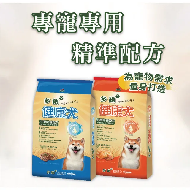 【Donna 多納】健康犬均衡配方牛肉/雞肉口味15kg 狗飼料(狗乾糧/犬糧/成犬飼料/大包裝狗飼料/官方直營)