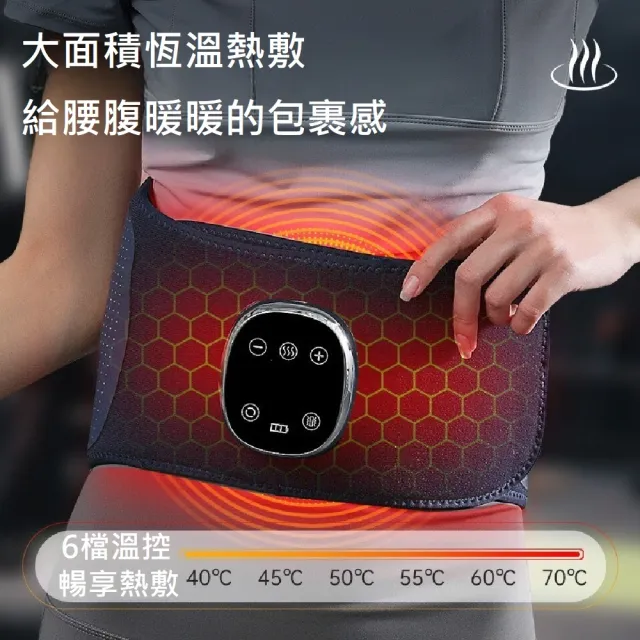 【Smart bearing 智慧魔力】新款氣囊按摩冷熱敷按摩腰帶(護腰/護宮/冷熱敷)