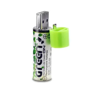【GREENON】USB 環保充電電池(3號/2入)