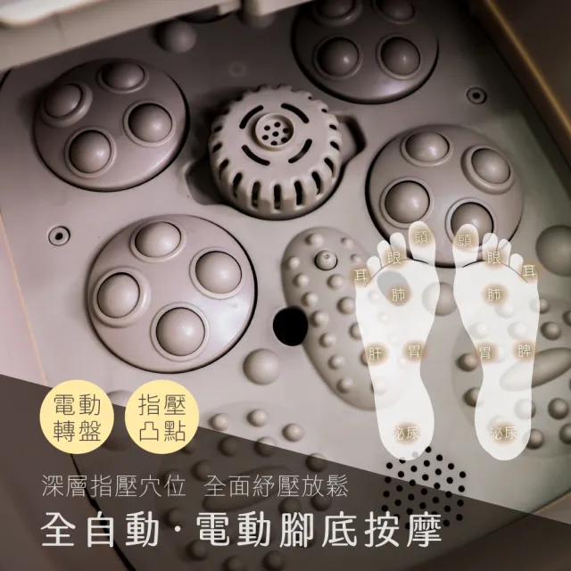 【KINYO】電動按摩指壓摺疊足浴機 泡腳機(IFM-7022)