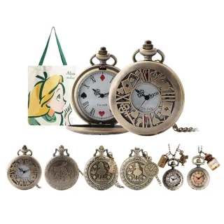 【時光旅人】『不思議の国 愛麗絲系列懷錶+肩背包組』多款任選(附盒裝 生日 送禮 禮物)