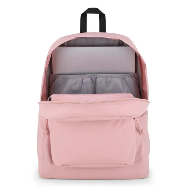 【JANSPORT】雙11 Superbreak後背包 後背包 運動包 雙肩背包 粉紅(JS0A4QUE7N8)