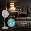 【TECO 東元】日系風格14吋DC遙控擺頭立扇(XA1469BRD)雙入組