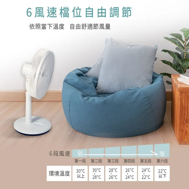 【TECO 東元】日系風格16吋DC遙控擺頭立扇(XA1669BRD)雙入組