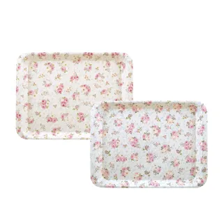 【GOOD LIFE 品好生活】典雅玫瑰塑膠托盤/收納盤（30x22cm）(日本直送 均一價)