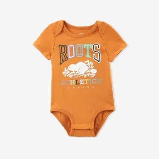 【Roots】Roots 嬰兒-SPRING DREAMING 包屁衣(沙漠橘)