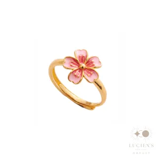 【路森金飾】黃金戒指(粉花金重:1.05錢+-0.03錢)