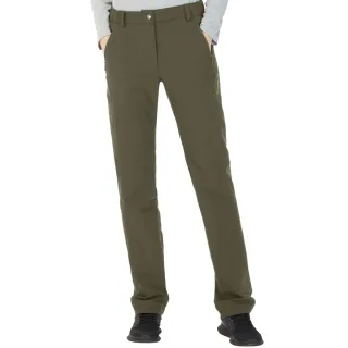 【Jack wolfskin 飛狼】女 保暖防潑水休閒長褲 登山褲(棕卡)