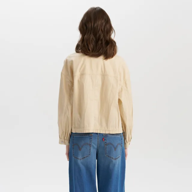 【LEVIS】女款 休閒外套 雙口袋 收腰綁帶 舒適外套 熱賣單品 002YL-0001