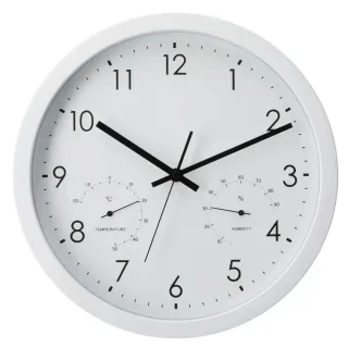 【NITORI 宜得利家居】置掛兩用鐘 時鐘 30QT WH FR887(時鐘 掛置兩用鐘 FR887)