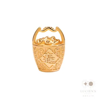 【路森金飾】黃金擺件(招財進寶籃金重:3.42錢+-0.03錢)