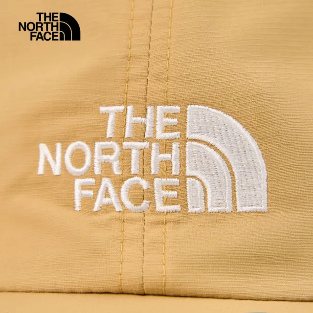 【The North Face】TNF 北臉 北面 休閒 舒適透氣休閒運動帽 棒球帽 HORIZON HAT 男  女 卡其(NF0A8CQ1LK5)