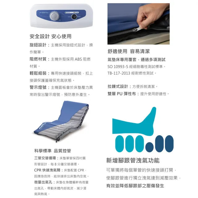 【雃博】多美適 悠悅Plus 氣墊床(贈品：床包x2)