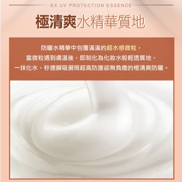 【CINQUAIN 思珂】超水感高效防曬精華SPF50★★★★2入(防曬凝乳)