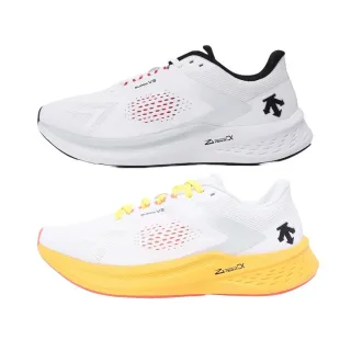 【DESCENTE】迪桑特 ENERZITE SUPER V3 女士 運動跑鞋 運動鞋(白色/黃色)