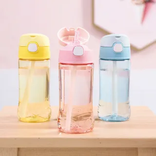 【THERMOS膳魔師】彈蓋吸管瓶兒童瓶450ml(F4011T)