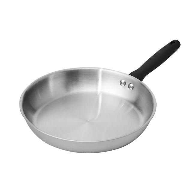 【MEYER 美亞】銀月系列不鏽鋼鍋平底鍋28cm(瓦斯爐/IH/電磁爐/洗碗機 適用)